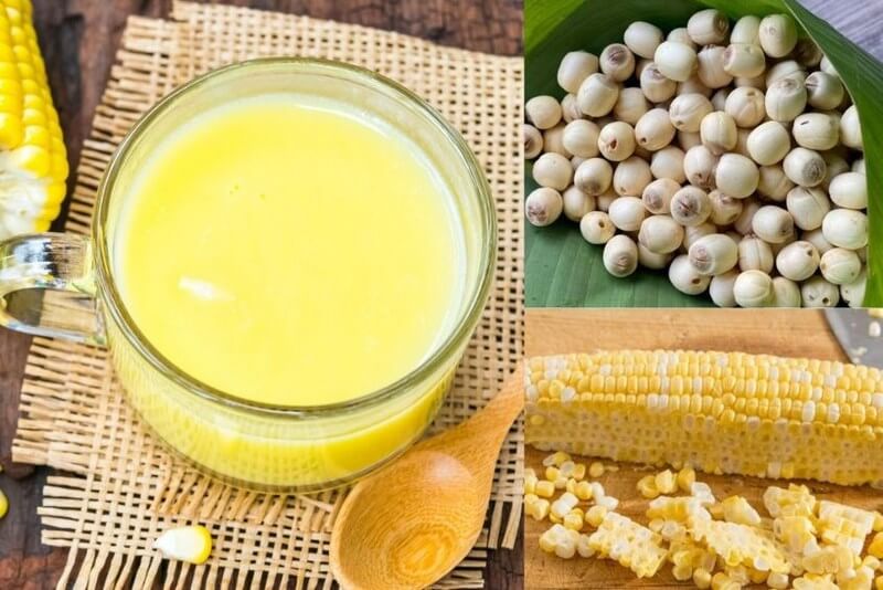 Sữa ngô hạt sen mang lại lợi ích gì cho sức khỏe? Ai nên uống sữa ngô hạt sen? 2 sua ngo hat sen 1